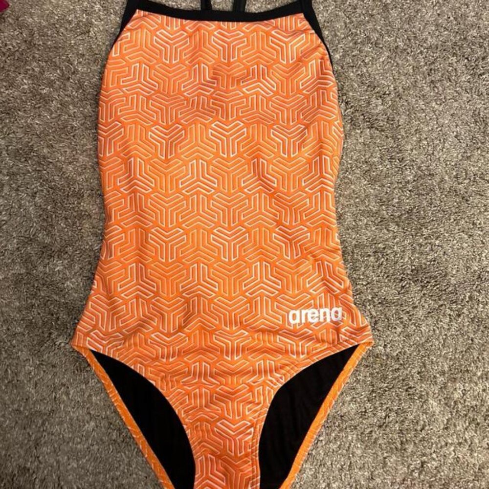 Arena Women's Orange Swimsuit-one-piece